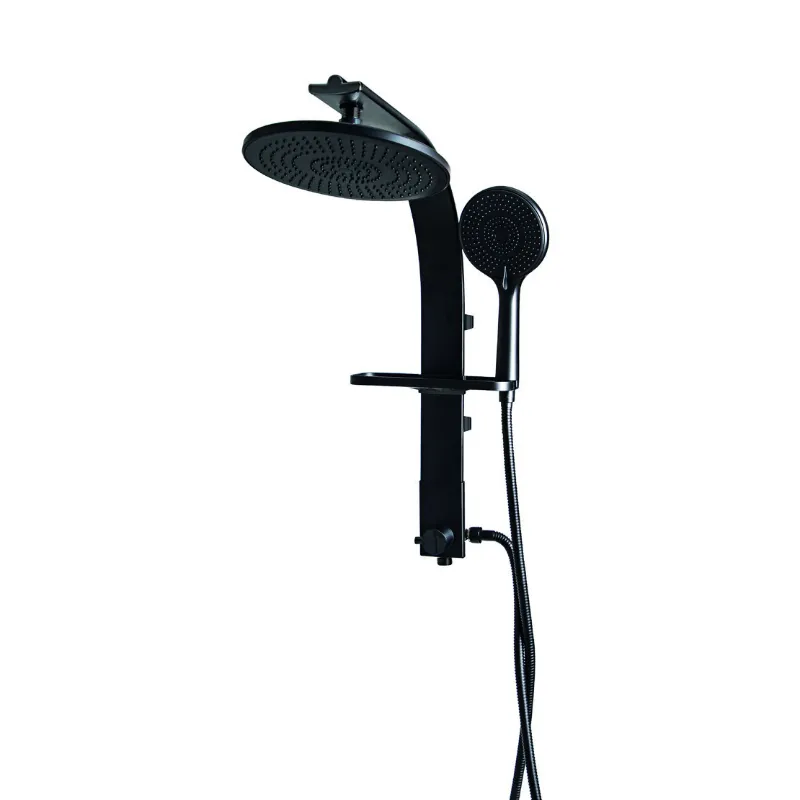 מוט פינוק ארגמן עגול שחור מט