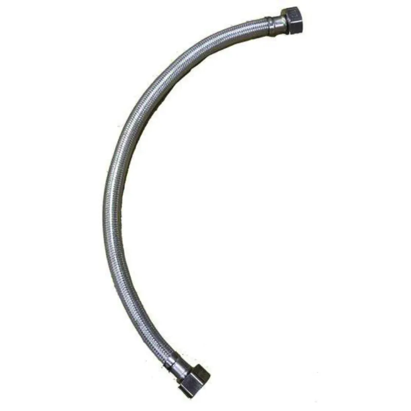 צינור גמיש מתכת 1/2*1/2 נירוסטה