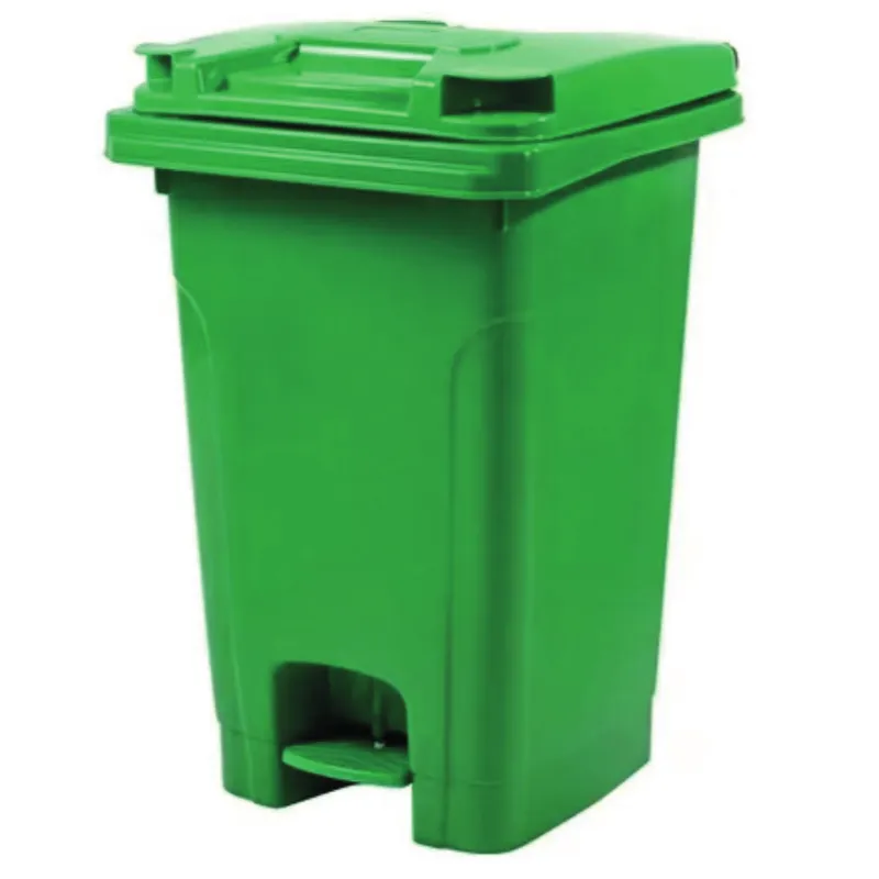 פח 60 ליטר ירוק עם רגלית